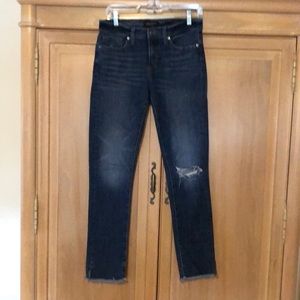 Banana Republic Slim Straight Distressed Jeans
